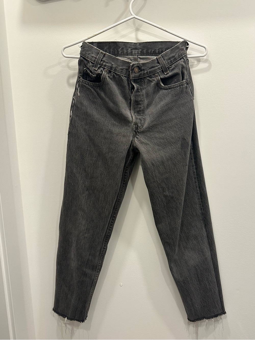 Levi's vintage 511 Black Washed Ankle Crop Jeans